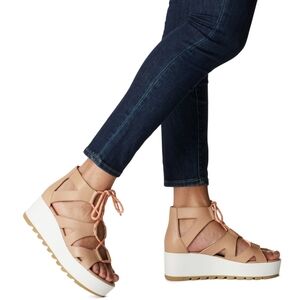SOREL Cameron Flatform Lace Wedge Sandals